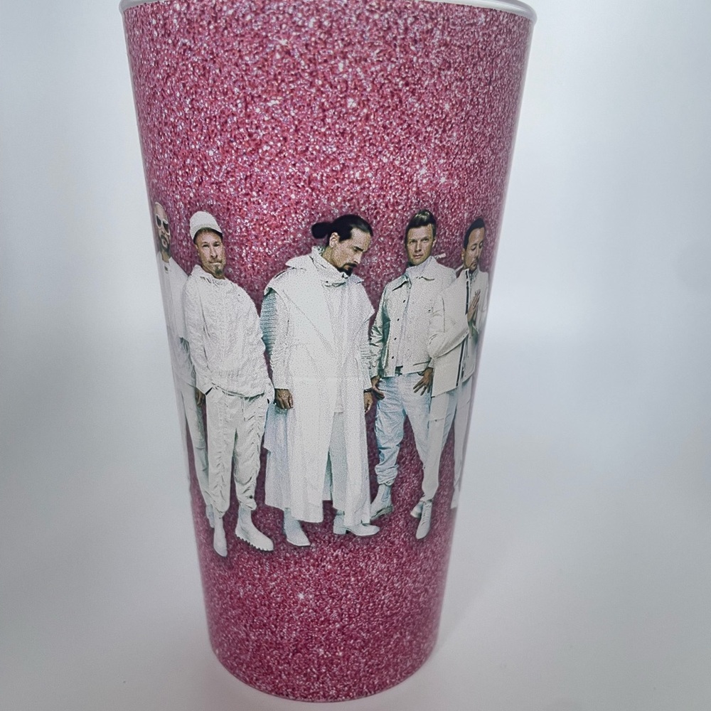 Backstreet Boys Sphere Pink Glitter Cup